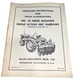 USED OPERATING INSTRUCTIONS FOR ALLIS CHALMERS NO.30 SERIES DISC HARROWS TM-87