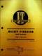 I&T Shop Service Manual Massey Ferguson Models MF25 MF130