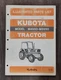 KUBOTA OPERATOR'S / ILLUSTRATED PARTS LIST - TRACTOR - M4950 M5950
