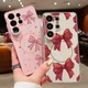 For Samsung S26 Ultra S25 FE S24 A57 A16 A17 Cute Bow Hard Case Magnetic Cover