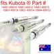 fits 3 x Kubota Glow Plug 15694-65512 GL-3500 GL-4500(S) GL5500(S) GL-6500S&nbsp;AD70