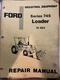 Ford Tractor Series 745 Loader 19-863 Operators Manual Catalog book SKU-C 