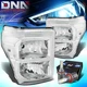 FOR 2011-2016 FORD F250- F550 SUPER DUTY HEADLIGHT W/LED KIT+COOL FAN CHROME
