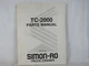 Simon RO Stinger TC2000 TC-2000 Truck Crane Parts Catalog Manual List Book xz