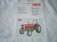  Massey Ferguson  MF 390T tractor specification sheet brochure 