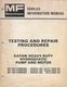 MASSEY FERGUSON TESTING AND REPAIR PROCEDURES EATON HEAVY DUTY HYDROSTATIC PUMP 