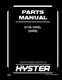 Hyster H135-155XL 10/13 Forklift Parts Manual Catalog Exploded View Diagram Book