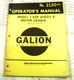 GALION T-600 SERIES B  motor grader parts book  2120R2 T600B