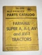 International Harvester McCormick Farmall Super A Tractor Parts Catalog TC-39C