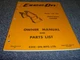 Ezee-On Model 120-125 Heavy Duty Loader Parts List & Owner Manual 