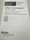 ALLISON Transmission 3000 4000 RDS w WTEC III controls - Operator's Manual 2005