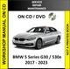 BMW 5 SERIES G30 530e 2020 2021 2022 2023 SERVICE REPAIR WORKSHOP MANUAL ON CD