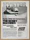 1984 Hyster C610B Soil Compactor vintage print Ad