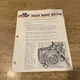 1966 Massey Ferguson MF 175, 180 Tractors Hydraulic Pump Dealer Service Bulletin