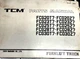 TCM FORK LIFT PARTS BOOK MANUAL CATALOG FCG FCD 20 23 25 28 30 T7 Z7 PF-15EB