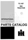International 584 Tractor Parts Catalog Manual TC-187