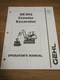 Gehl GE802 Excavator Operators Manual 1999