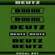 Aftermarket Tractor Decal Deutz D9006 (1974) Sticker Set- Black / White / Gold
