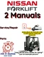 NISSAN FORKLIFT Q02 GQ02L30U SERVICE REPAIR SHOP PARTS MANUAL PDF USB