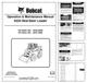 Bobcat S220 Loader Operation and Maintenance Manual A5GK A5GL PDF