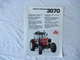 Massey Ferguson MF3070 tractor specification sheet brochure