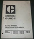 CAT CATERPILLAR 637D WHEEL TRACTOR SCRAPER LUBRICATION & MAINTENANCE MANUAL