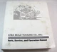 IMT Iowa Mold Tooling 5020 Crane Parts Service Shop Repair & Operation Manual