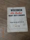 Wisconsin Air Cooled Heavy Duty Engines Instruction Book Parts List VE4D VF4D