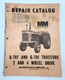 Minneapolis Moline Repair Catalog List Manual G-707 G-708 Tractor R-212