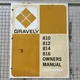 Gravely 810 812 814 816 Tractors - Owners Manual - 1973