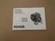 Kohler KDW702 , KDW1003 , KDW1401  Engine User Maintenance Manual