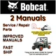 Bobcat 2100 2100S Utility Vehicle SERVICE MAINTENANCE Manual & PARTS Manual FAST
