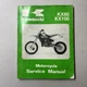 Kawasaki Dirtbike 1998 KX80 KX100 Owners Service Manual Original OEM