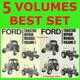 Ford 7710 2600 3600 4100 4600 Tractor Repair Service Manuals Operators Parts DVD