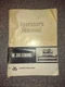 Massey Ferguson MF 300 Combine Operators's Manual - used/complete