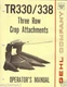 Farm Manual - Gehl - TR 330 338 - 3 Row Crop Attachment - Operator 1981 (FM181)