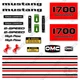 Fits OMC Mustang 1700 Decal Kit Skid Steer - GASOLINE VERSION!
