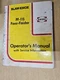 Blaw-Knox  PF-115, Paver Finisher. Operator's Manual with Service Information