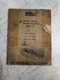 HARRY FERGUSOIN INC WOOD BROS CORN PICKER WB-1-P OPERATOR SERVICE MANUAL