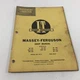 Genuine I&T Massey-Ferguson Shop Manual MF-10 1960 MF303 MH333 MF404 MF1001