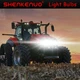 2 SUPER White LED 12v light bulbs for Case 400 442 444 446 448 tractor headlamp