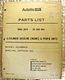 1969 AUTOLITE FORD Model 200 GP Gas 6 Cylinder ENGINE Parts Manual catalog list