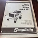 1978 SIMPLICITY 4108 & 4111 LAWN & GARDEN TRACTOR PARTS MANUAL (234)