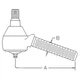 363161R92 New Rear Drag Link End Fits Case-IH Tractor Models 300 330 340 +