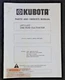 KUBOTA L225 L235 L275 L295 L305 TRACTOR L411 L412 1-ROW CULTIVATOR OWNERS MANUAL