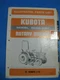 Kubota Rotary Mower Illustrated Parts List Manual OEM 1986 RC60-92H
