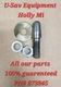 Hobart Mixer HL600-HL662-HL661  HL600C # 873845  Bowl Pin with washers and nut