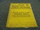 International Harvester U-372 Power Unit Parts Catalog Manual S/N less than 2001