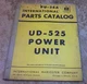 1958 international UD-525 power unit parts catalog in good shape used
