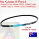 fits Kubota Fan Belt 15549-72530 15549-7253 EPDM ARAMID FIBRE GT1050 GZD15 T1600